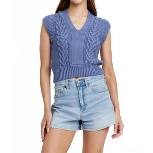 NEW ANOTHER LOVE emberly vest in stormy blue